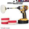 Drillbrush Drill Brush - Drill Attachment - Bathroom - Power Scrubber Pads P4-3WR-3V-5X-QC-DB